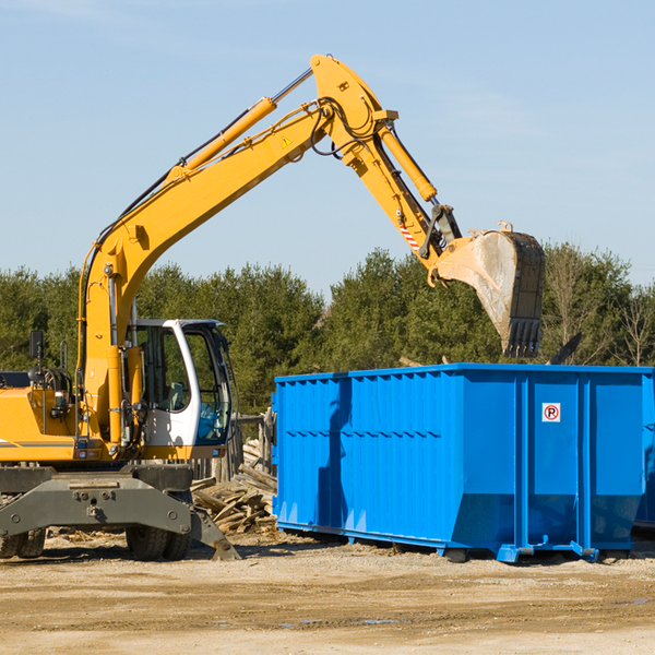 what size residential dumpster rentals are available in Caledonia